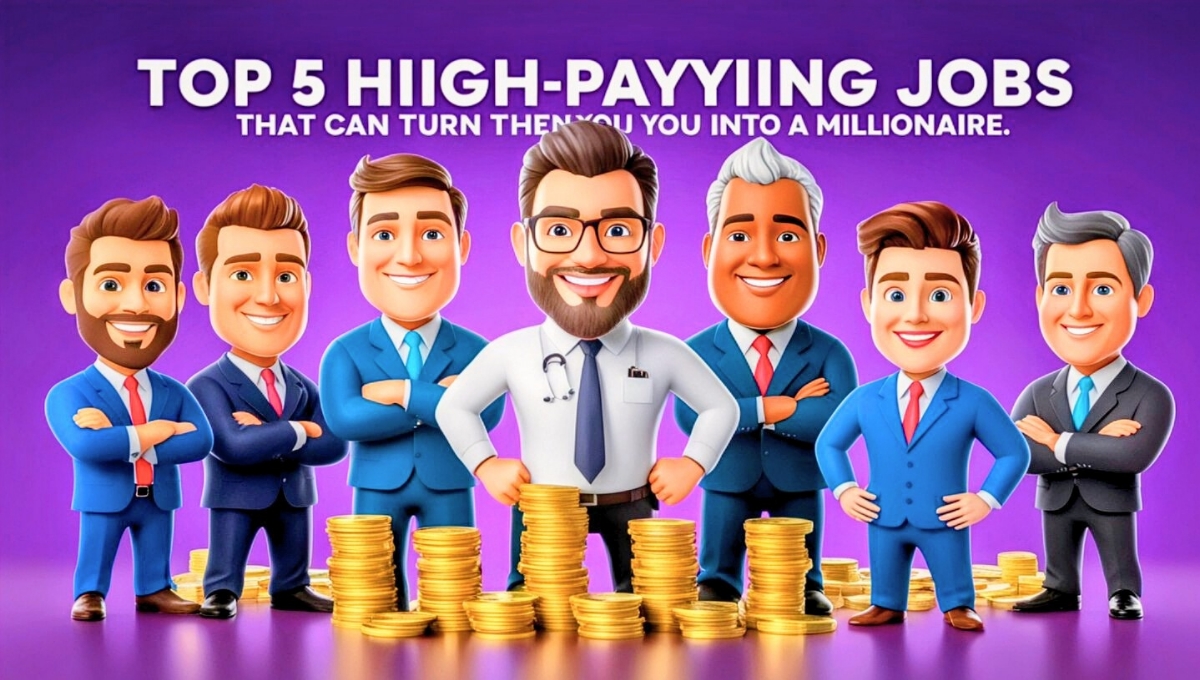 top 5 jobs to become a millionaire